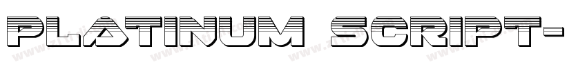 Platinum script字体转换